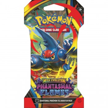 Pokemon Mega Evolution: Phantasmal Flames Sleeved Booster kortų papildymo pakuotė 1 vnt.